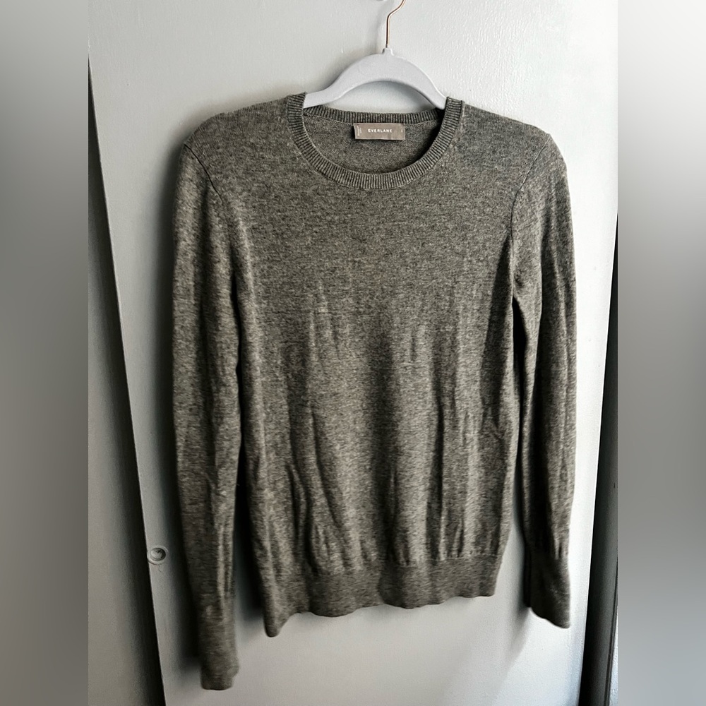Everlane The Cashmere Crew - Lt Heather Gray Size S